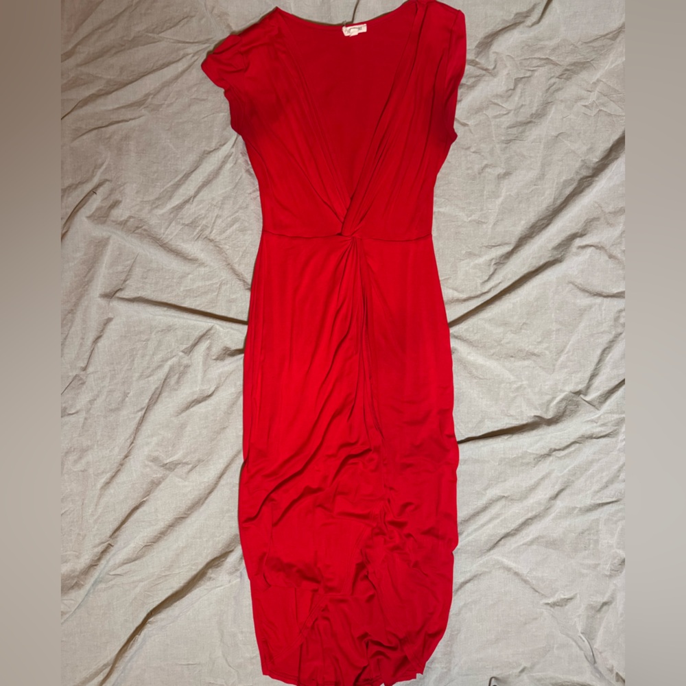 Vibrant Red Maxi Dress